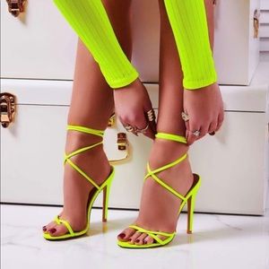 Neon Green Heels